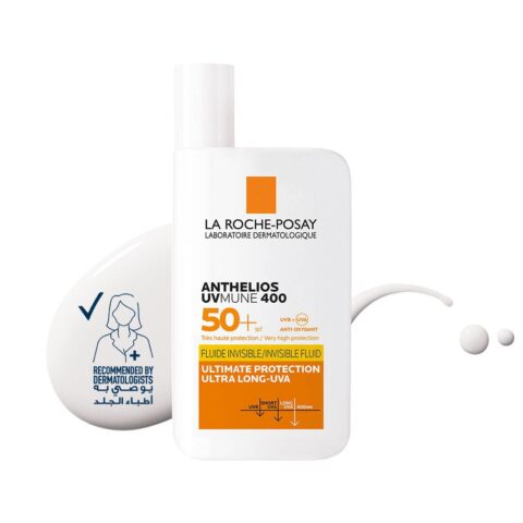 لاروش بوزيه أنثيليوس يوفيميون 400 سائل شفاف SPF50+ 50مل